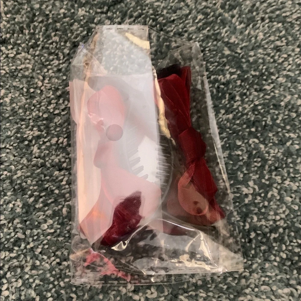 Elegant Red Hair Bow clamp 78